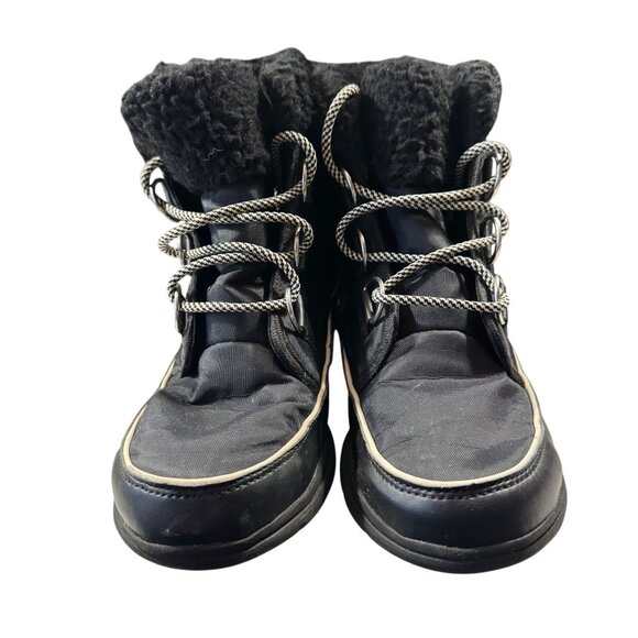 Sorel Women's Waterproof Winter Boots Size 9.5 Black Ankle Explorer - Picture 2 of 7